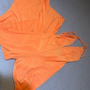 Fashion Nova Orange Jumpsuit